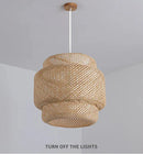 GobekUsa Hand Knitted Chinese Style Hanging Bamboo Lamps