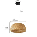 GobekUsa Hand Knitted Chinese Style Hanging Bamboo Lamps
