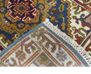 Hand Knotted 2.6x10 Blue, Ivory and Mustard Traditional Wool Area Rug by The Rug Decor
