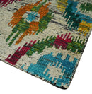 Multicolor Hand Knotted Persian Area Rug 4.5x6.5 - Recycled Silk