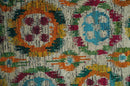 Hand Knotted 4.5x6.5 Multicolor Persian made of Recycled Silk Area Rug | OP66