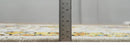Hand Knotted 4x6 Silver, Mustard and Gold Persian Oushak made of Recycled Silk Area Rug | OP65