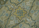 Oushak Hand Knotted Turkish Wool Area Rug - Beige Ivory Gray by The Rug Decor