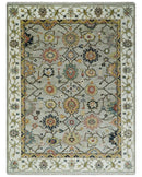 Hand Knotted Traditional Wool Oriental Turkish Oushak Area Rug - Beige Mustard Ivory by The Rug Decor