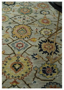 Hand Knotted Traditional Wool Oriental Turkish Oushak Area Rug - Beige Mustard Ivory by The Rug Decor