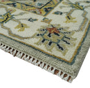 Hand Knotted Traditional Wool Oriental Turkish Oushak Area Rug - Beige Mustard Ivory by The Rug Decor