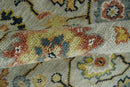 Hand Knotted Traditional Wool Oriental Turkish Oushak Area Rug - Beige Mustard Ivory by The Rug Decor
