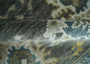 Green and Ivory Hand-Knotted Oushak Wool Area Rug - Traditional by The Rug Decor