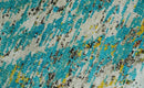 Hand Knotted 5x8 Blue, Ivory and Brown Modern Abstract Contemporary Recycled Silk Area Rug | OP79