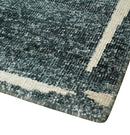 Hand Knotted 5x8 Charcoal, Beige and Olive Floral Persian made of Recycled Silk Area Rug | OP90
