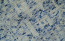 Hand Knotted 5x8 Ivory, Purple and Blue Modern Contemporary Southwestern Tribal Trellis Recycled Silk Area Rug | OP104
