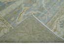 Hand Knotted 6x9 Oriental Oushak Turkish Style Silver and Beige Wool Area Rug