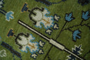 Custom Made Runner Tree of life Green And Ivory Hand Knotted Rug by The Rug Decor