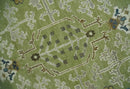 Hand Knotted 8x10 and 10x14 Light Green, Ivory and Silver Traditional Turkish Antique Style Wool Area Rug by The Rug Decor