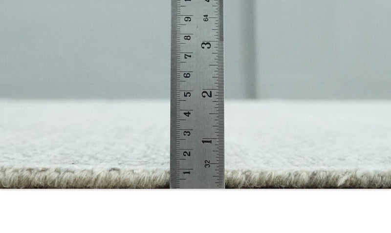 Hand Knotted 8x10 Modern Geometric Trellis Scandinavian Charcoal, Silver and Ivory Wool Area Rug