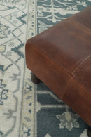 Hand Knotted 8x10 Oriental Oushak Teal and Beige Wool Area Rug