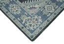 Hand Knotted Wool Area Rug - Traditional Ivory Charcoal Silver Blue by The Rug Decor
