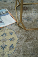Vintage Hand Knotted 8x10 Traditional Oxidized Textured Low Pile Wool Rug | TRD2045810
