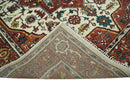Rust and Ivory Traditional Medallion Area Rug - Hand Knotted Wool by The Rug Decor