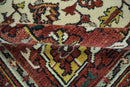 Rust And Ivory Traditional Medallion Hand Knotted Wool Area Rug