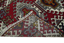 Hand Knotted Antique Kazak Runner Ivory and Red Traditional Tribal Armenian Rug | KZA4