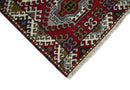 Hand Knotted Antique Kazak Runner Ivory and Red Traditional Tribal Armenian Rug | KZA4