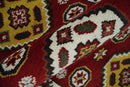 Hand Knotted Antique Kazak Runner Red and Ivory Traditional Tribal Armenian Rug | KZA5