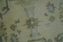 Hand Knotted Antique Style Beige and Silver Traditional Multi Size Oushak Wool Rug