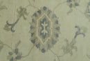 Hand Knotted Beige And Blue Traditional Oushak Design 9x11 Wool Area Rug