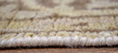Beige and Brown Traditional Oushak Hand Knotted Wool Area Rug Runner 2.8x12