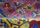 Hand Knotted Beige, Gold and Purple Traditional 9x12 Wool Area Rug by The Rug Decor