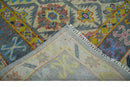 Hand Knotted Beige, Gray and Mustard Oriental 8x10 Wool Area Rug by The Rug Decor