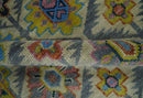 Hand Knotted Beige, Gray and Mustard Oriental 8x10 Wool Area Rug by The Rug Decor