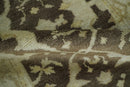 Traditional Oushak Brown and Beige Hand Knotted Wool Area Rug
