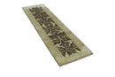 Traditional Oushak Brown and Beige Hand Knotted Wool Area Rug