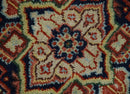 Hand knotted Brown, Aqua and Blue Traditional Heriz Serapi wool area rug by The Rug Decor