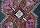 Hand Knotted Charcoal, Silver and Pink Traditional 9x12 Wool Area Rug by The Rug Decor