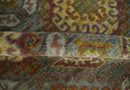 Hand Knotted Gold and Charcoal 9x12 Oriental Traditional Wool Area Rug by The Rug Decor
