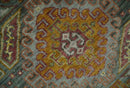 Hand Knotted Gold and Charcoal 9x12 Oriental Traditional Wool Area Rug by The Rug Decor