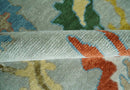 Gray and Ivory Oushak Traditional Area Rug - Hand Knotted Premium Wool by The Rug Decor