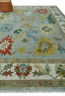 Gray and Ivory Oushak Traditional Area Rug - Hand Knotted Premium Wool by The Rug Decor