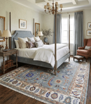 Wool Hand Knotted Area Rug in Gray and Ivory - Traditional Oriental Oushak Style by The Rug Decor