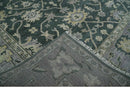 Hand Knotted Gray and Silver Traditional Antique Wool Area Rug, Living Room and Bedroom Rug