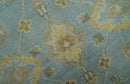Hand Knotted Gray, Ivory and Mustard 6x8.8 Traditional Oriental Oushak wool rug by The Rug Decor