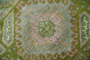 Hand Knotted Green, Ivory and Silver Oriental Traditional 9x12 Wool Area Rug by The Rug Decor