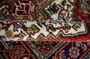 Hand Knotted Ivory, Brown and Blue 4x6 Traditional Antique Style Wool Area Rug by The Rug Decor