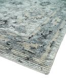 Hand Knotted Blended Wool Traditional Area Rug Multiple Sizes Ivory Silver Beige by The Rug Decor