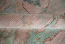 Hand Knotted Light Pink Oriental Oushak 9x12 Traditional Wool Area Rug, Living Room and Bedroom Rug by The Rug Decor
