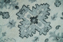 Hand Knotted Turkish Oushak Wool Area Rug Antique Ivory Silver and Charcoal Tones by The Rug Decor