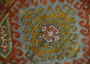 Hand Knotted Rust and Beige Oriental Traditional 9x12 Wool Area Rug, Living Room and Bedroom Rug by The Rug Decor